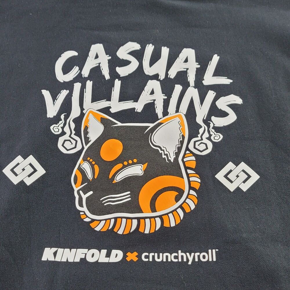 Kinfold x Human Assimilation, Adult XL Black Casual Villains Hoodie Sweater